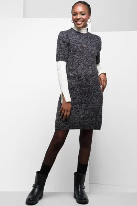 Short Sleeve Knitwear Bodycon Dress Navy