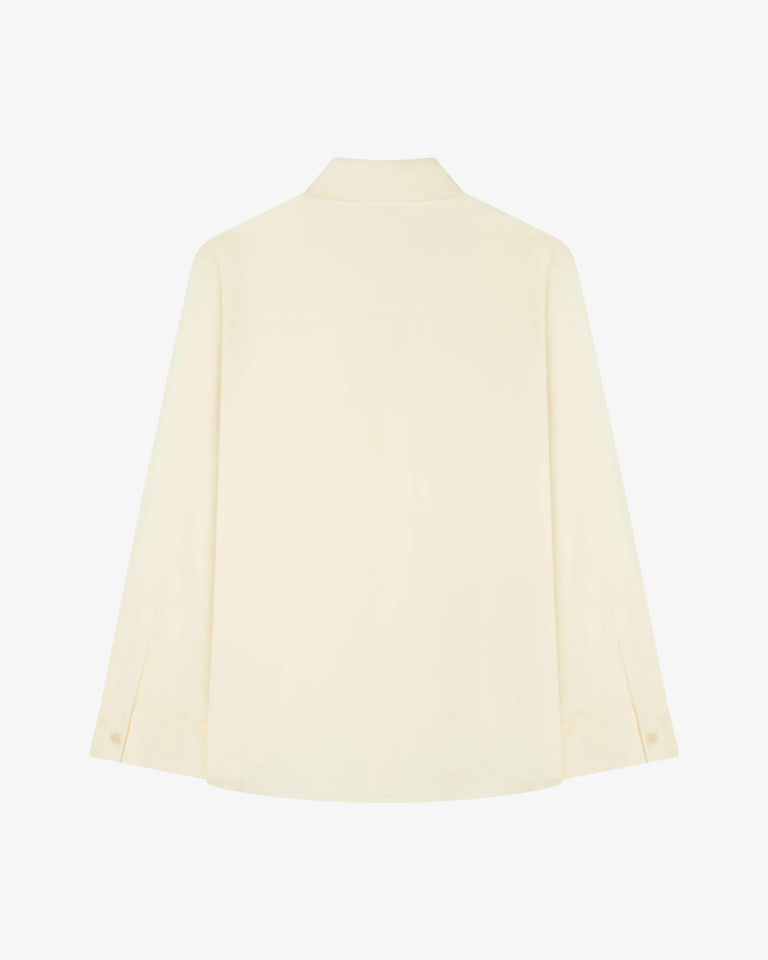 Silk Cape Sleeve Shirt - Cream