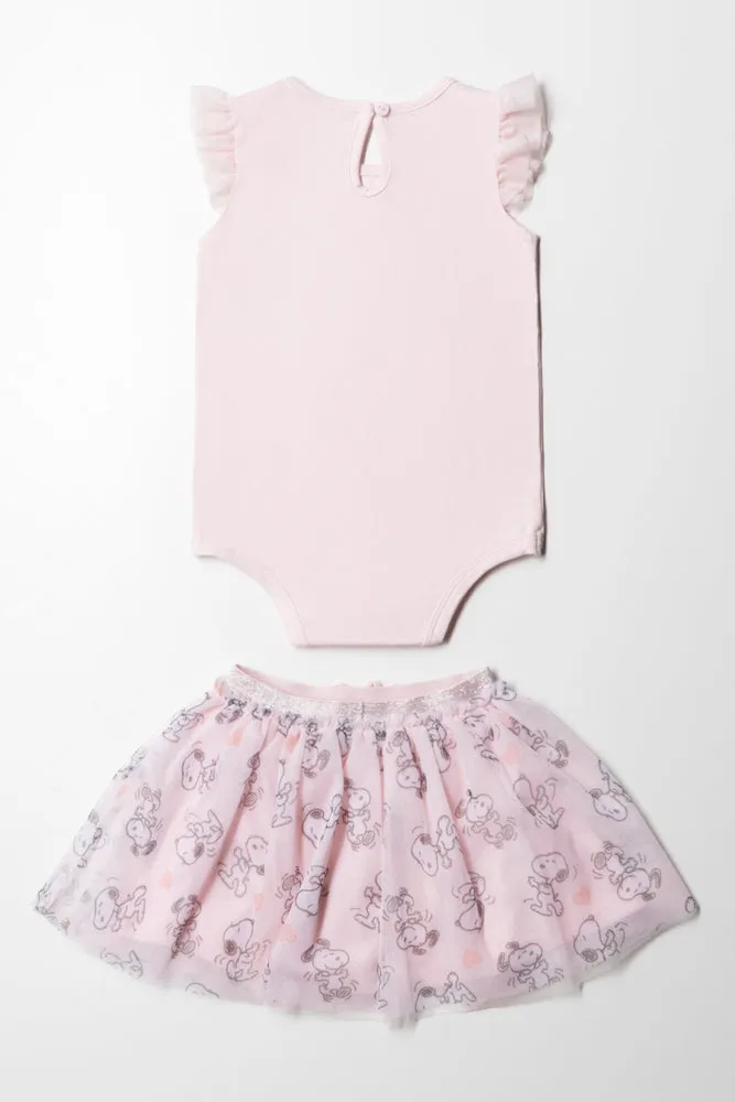 Snoopy Tutu Set Pink