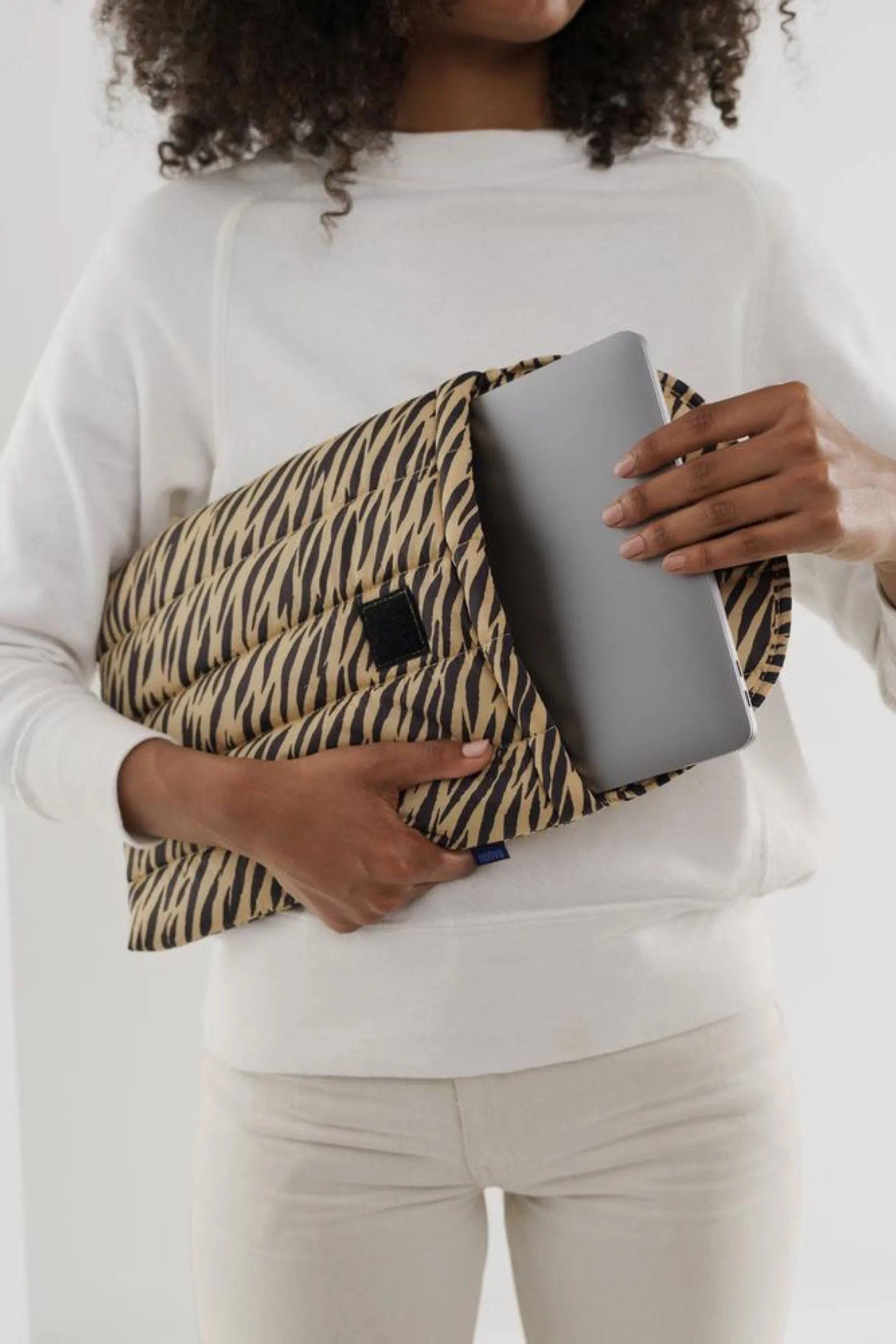 Tiger Stripe Puffy Laptop Sleeve