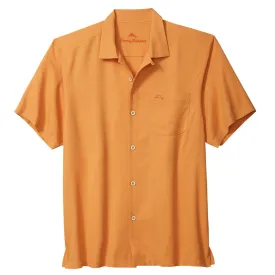 Tommy Bahama Coastal Breeze Check Camp Shirt - Orange Peel