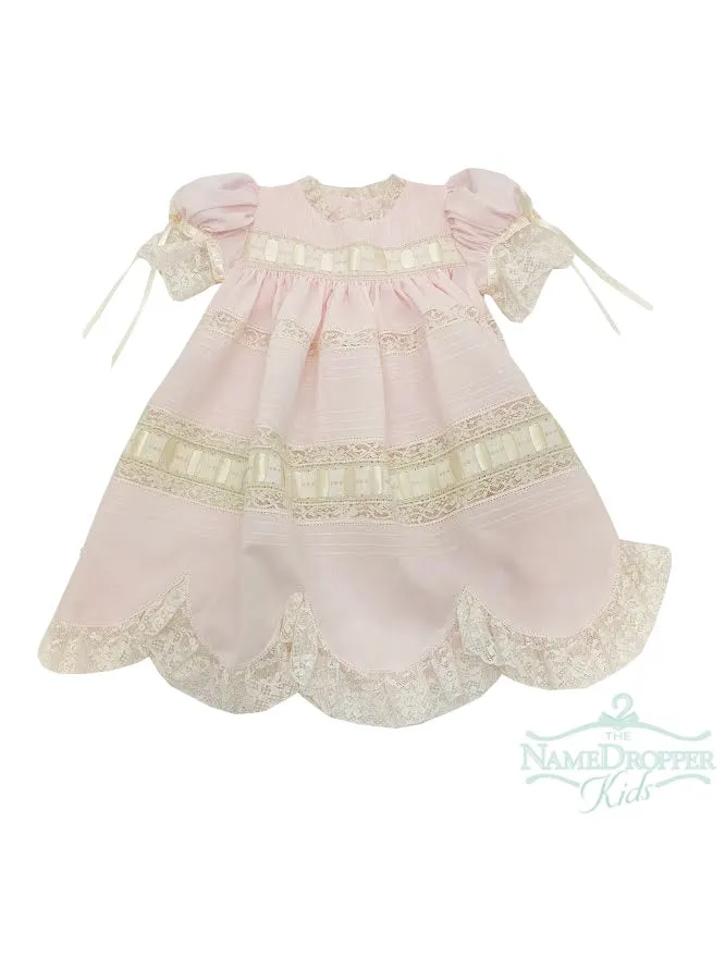 Treasured Memories Pink /Ecru Dress X0101 5007