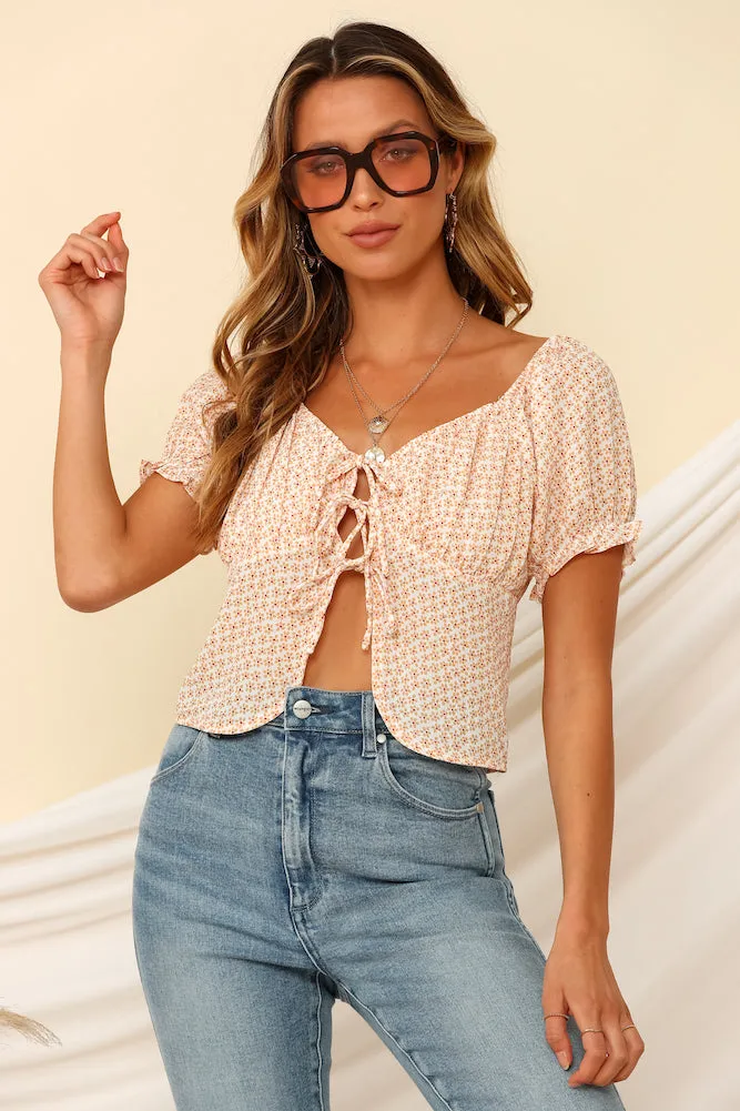 World Of Love Crop Top Mustard